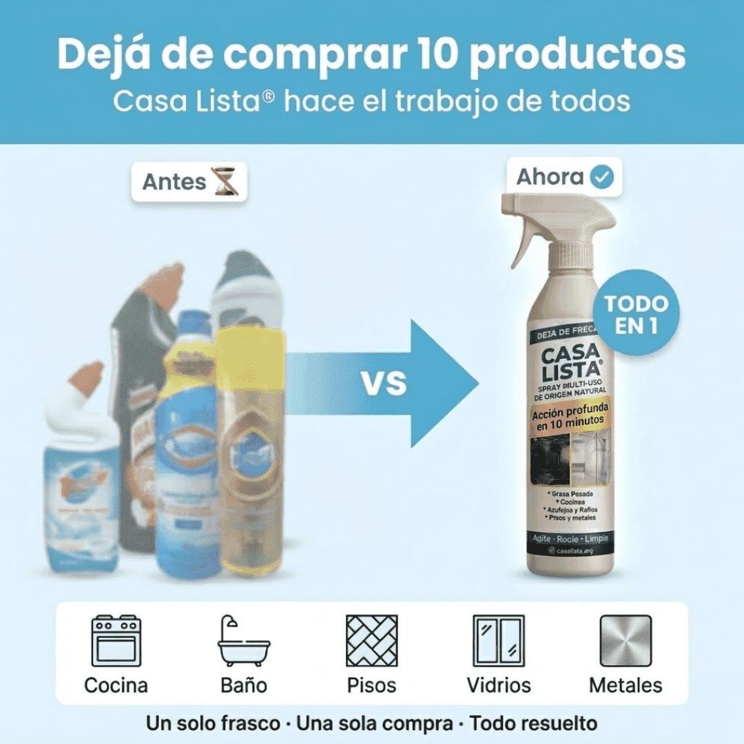 Casa Lista® – Recuperá tu Tiempo (Limpieza Extrema en 10 Minutos)