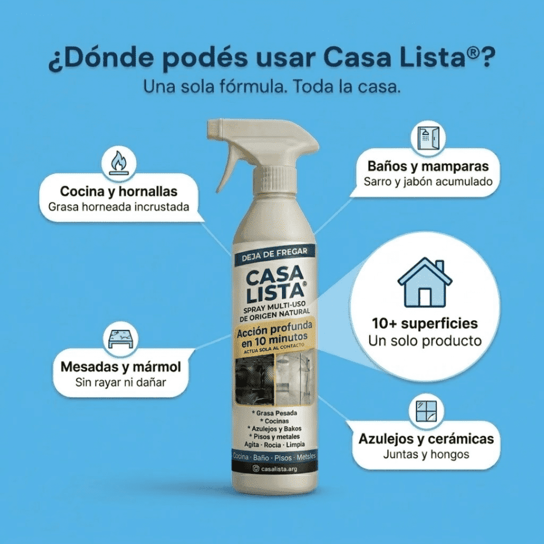 Casa Lista® – Recuperá tu Tiempo (Limpieza Extrema en 10 Minutos)